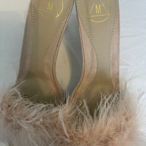 Missguided Feather Heeled Sandal